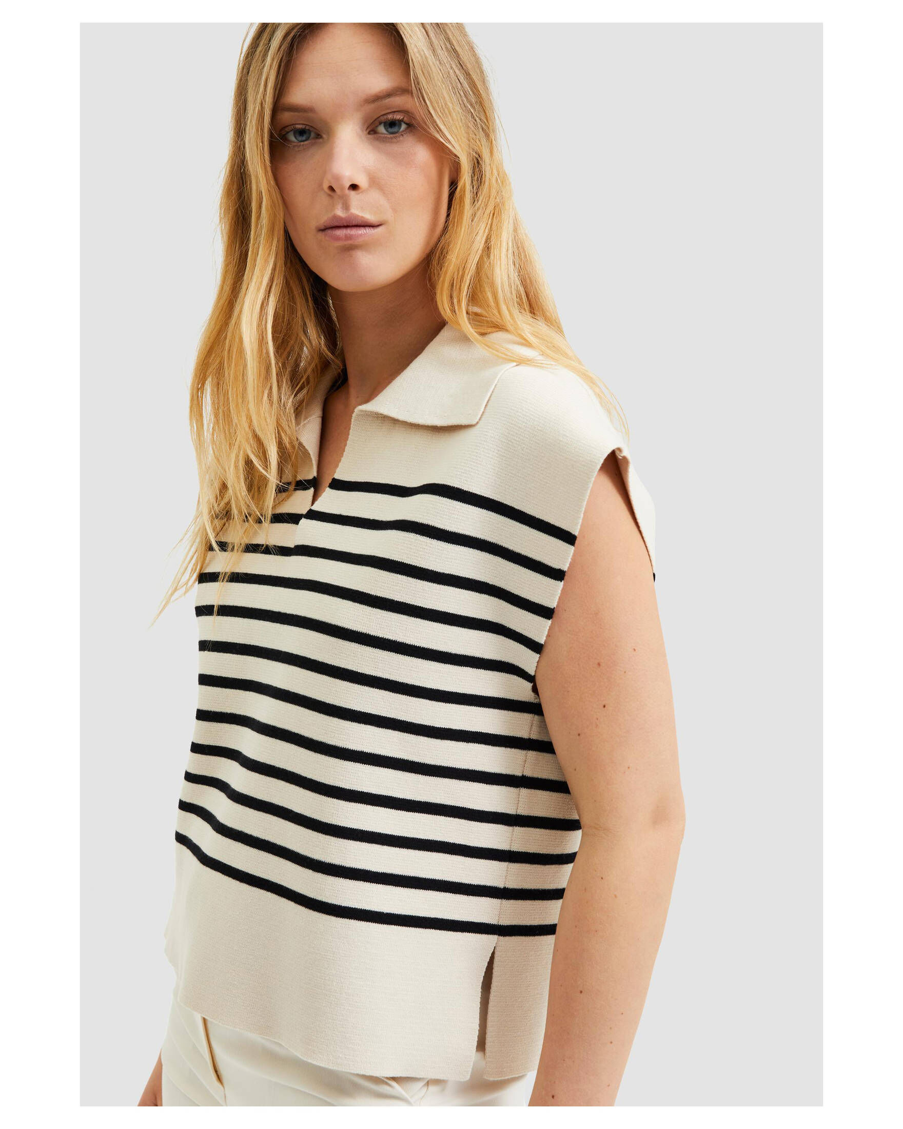 Selected Femme| Damen Pullover SLFLIVA KNIT  VEST  W Kurzarm