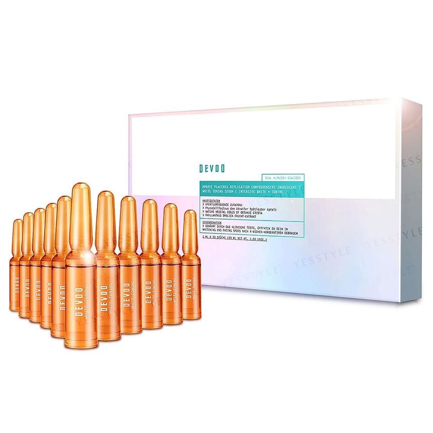 DEVDO - Menselijke placenta-replicatie, uitgebreid ingrediënt, wit tonifiërend serum
