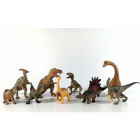 Dino sæt med 10 dinosaurer