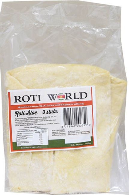 Roti World bevroren Roti Aloe 3 Stuk