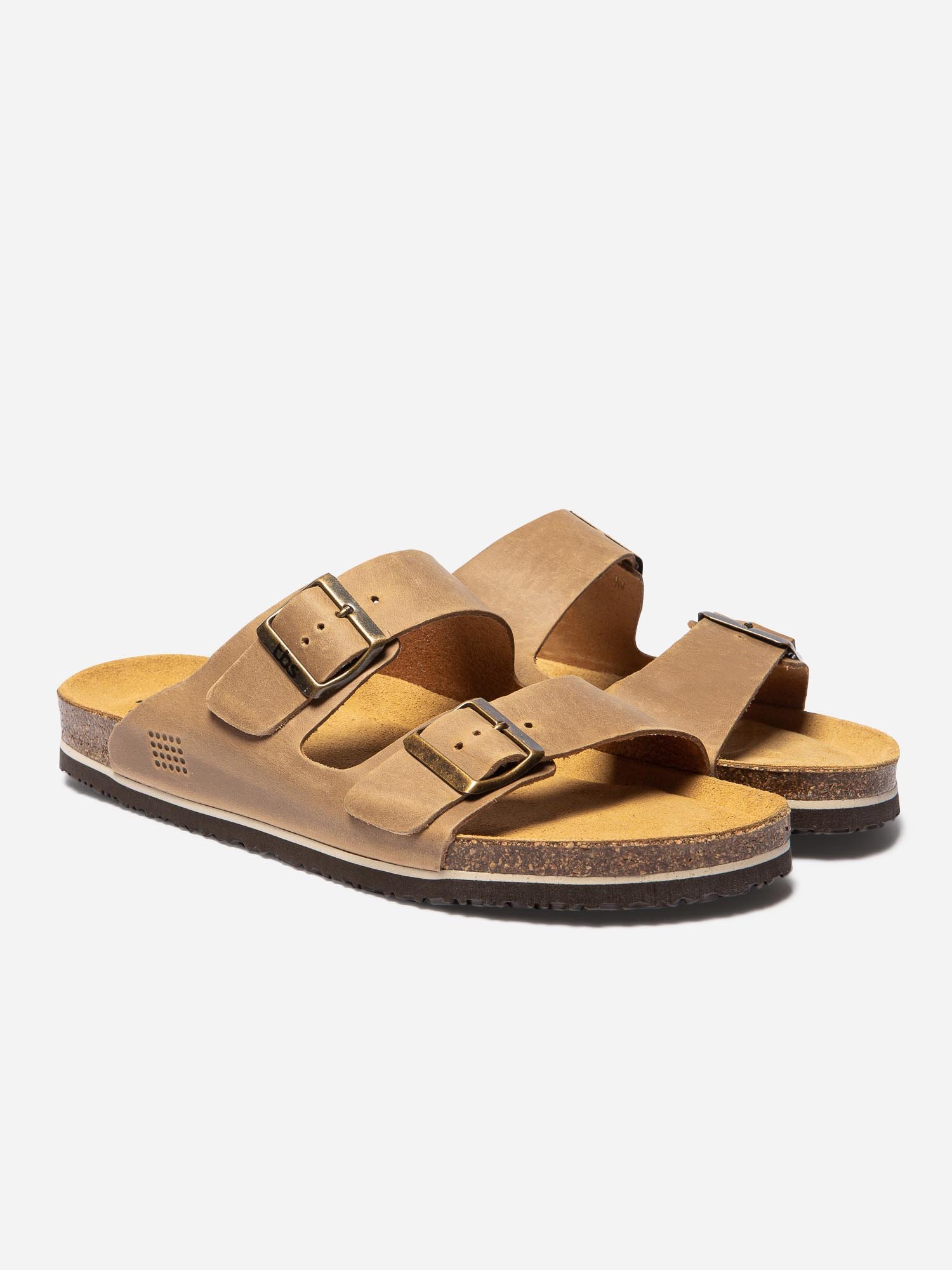 Mules Homme Casual Cuir Marron