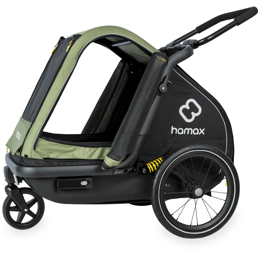 hamax Hundeanhänger Pluto M greenblack