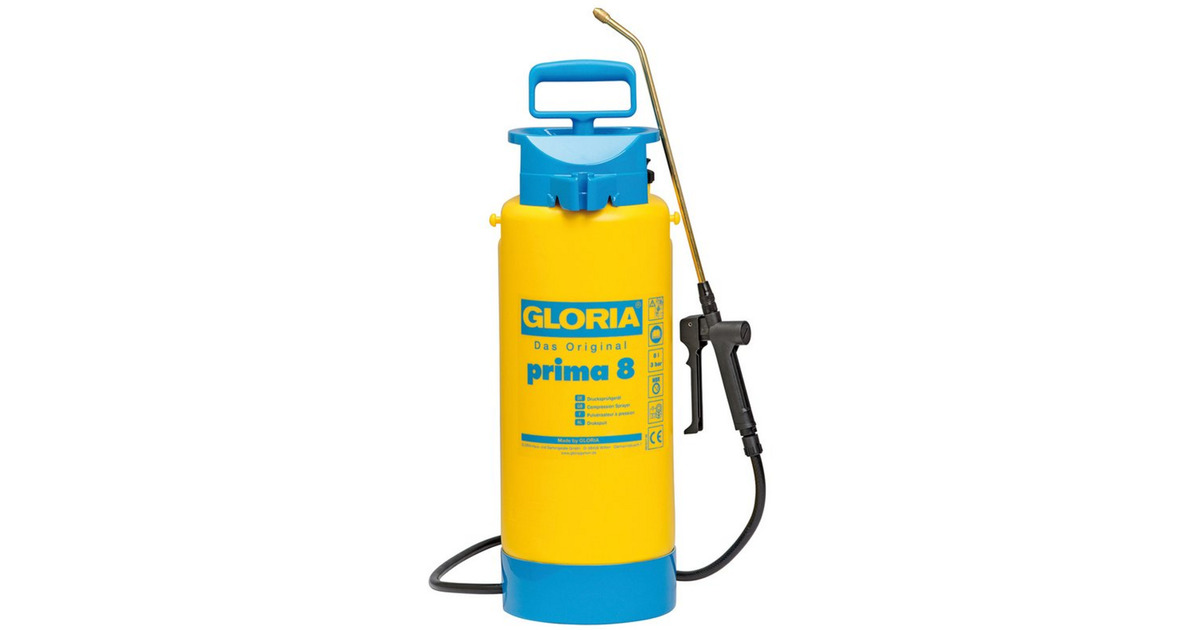GloriaDrukspuit prima 8  (Geel/blauw)