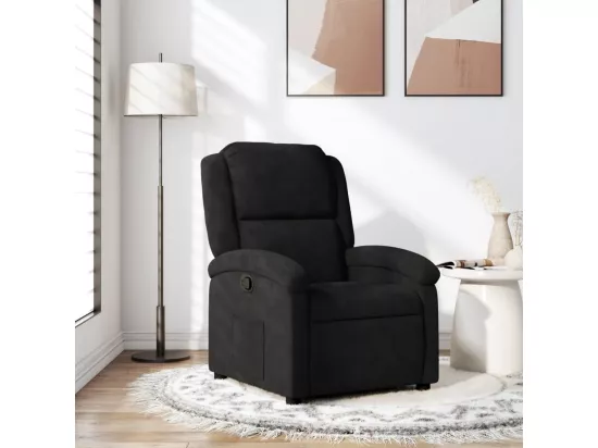 Fauteuil inclinable noir velours