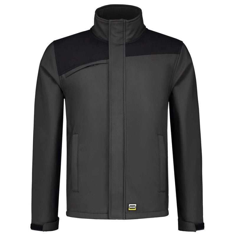 Tricorp Bicolor 402021 - Softshell jas - Donkergrijs Zwart - 3XL