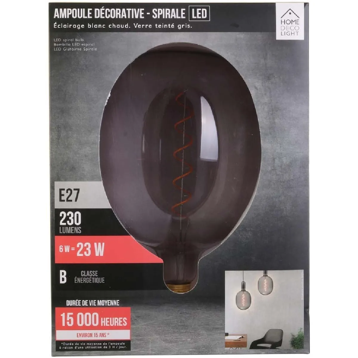 Home Deco Light Ampoule ovale