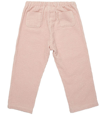 Lalaby Bukser - Velour - Charlie - Barely Pink
