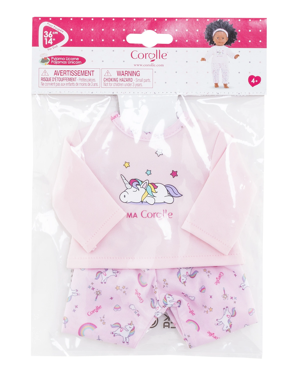 Puppenkleidung MA COROLLE - EINHORNPYJAMA (36cm)