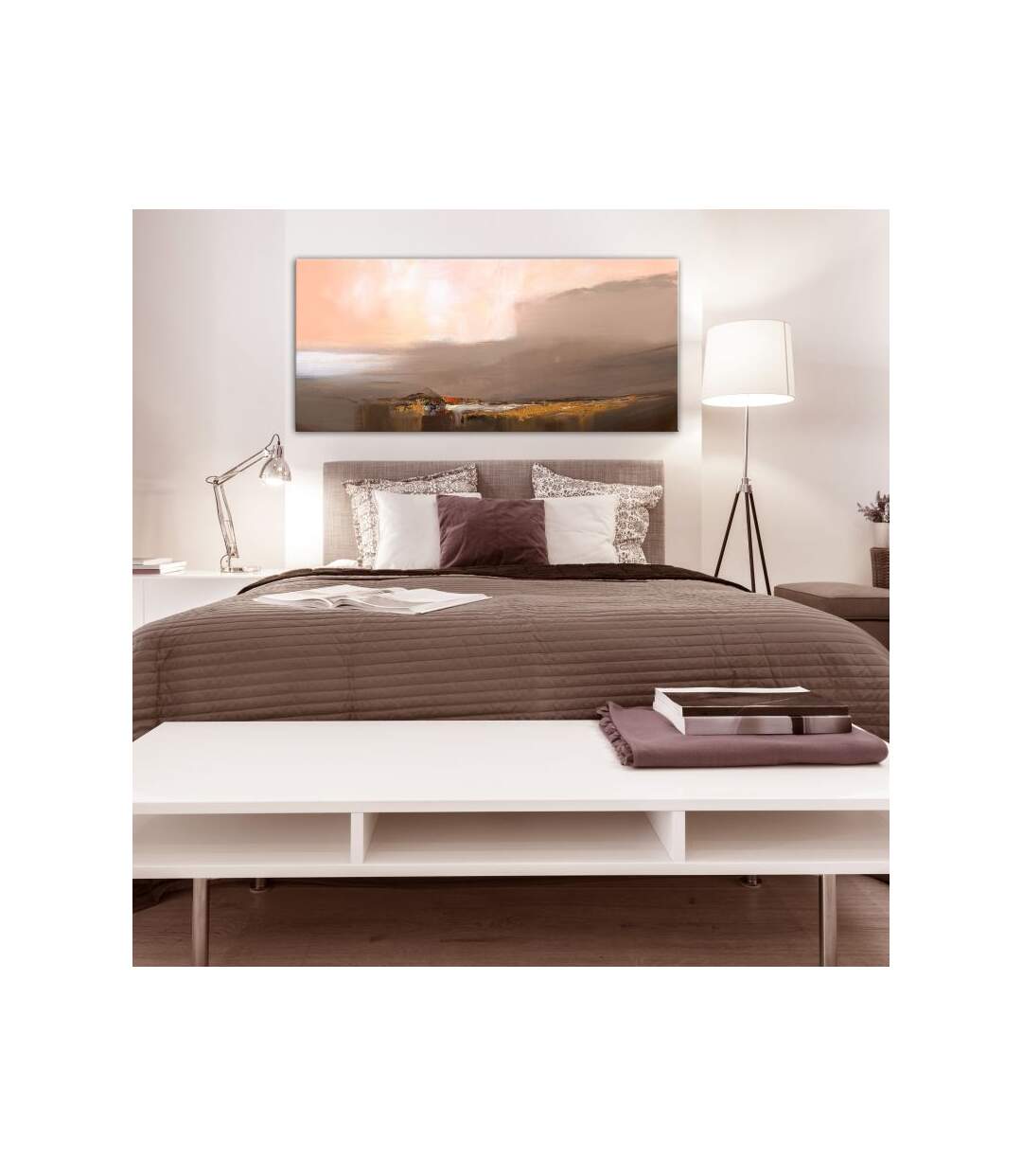 Paris Prix - Tableau Imprimé last Step Brown Wide 45x100cm
