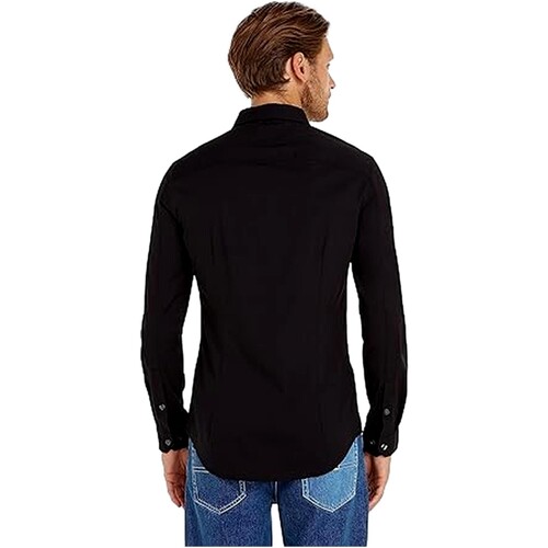 Tommy Jeans - CAMISA CORTE SLIM DM0DM04405 Negro