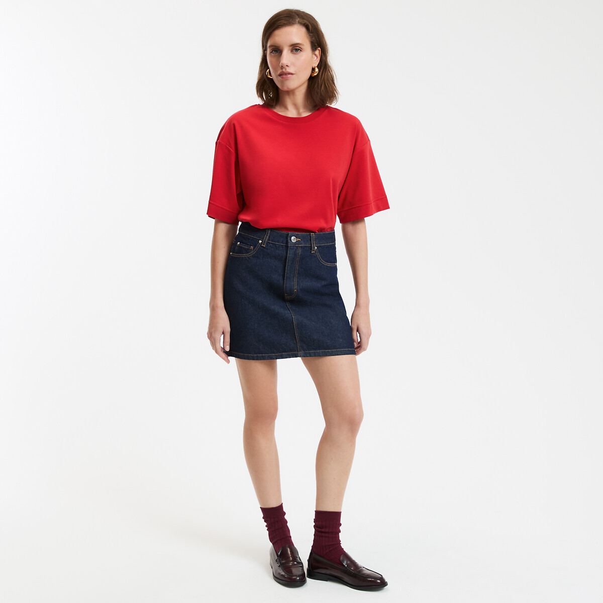 COLEÇÕES LA REDOUTE<br>T-shirt folgada, Assinatura PAUL
