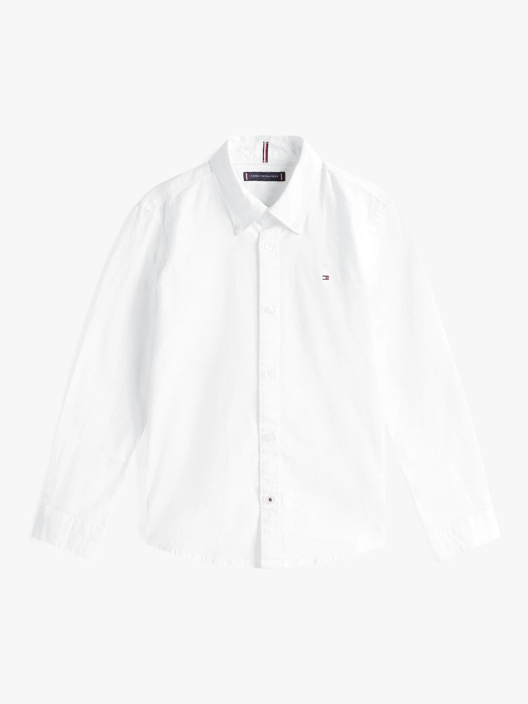 Wit - Tommy Hilfiger stretch Oxford-overhemd