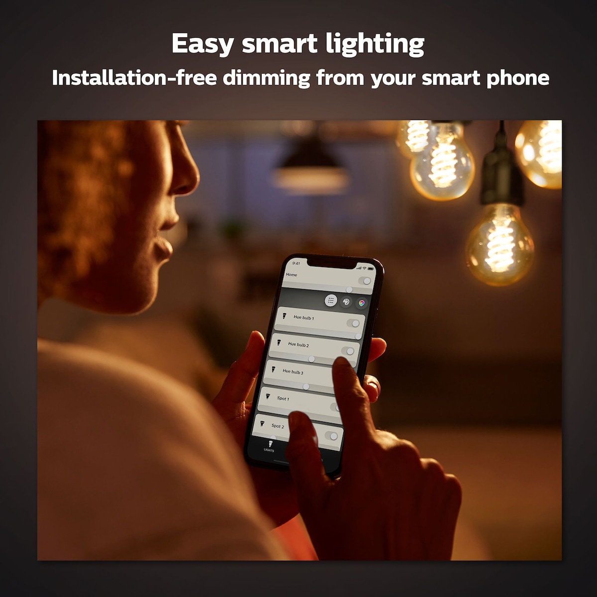 Philips Hue W lyspære 7,2W Filament ST72 E27
