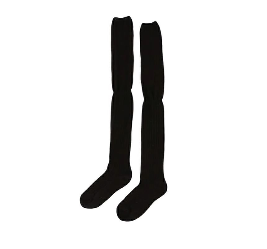 Cottonet - Effen overknee sokken
