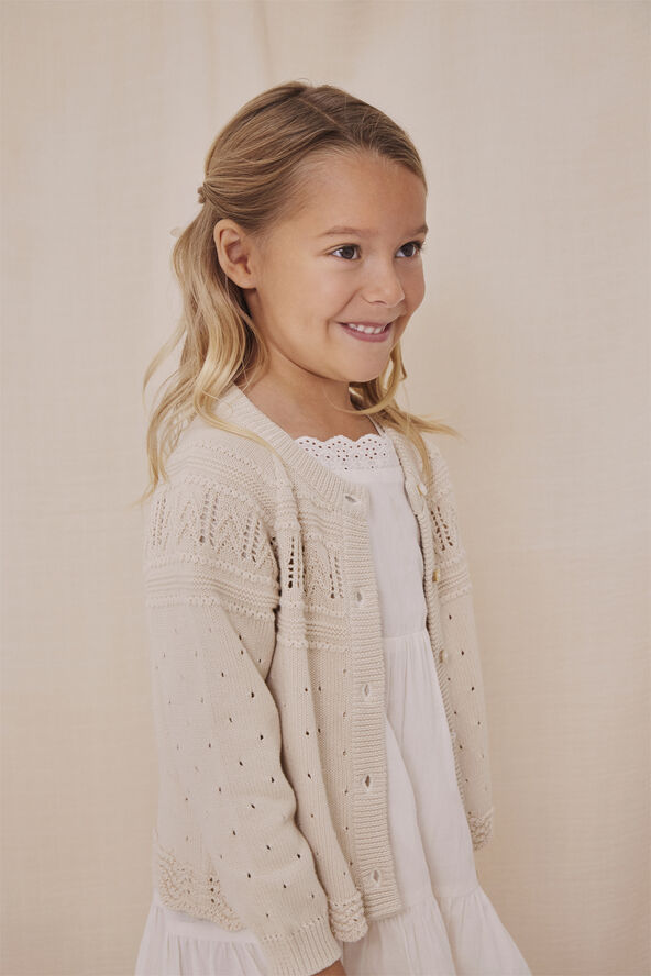 En Fant Dress Broderie Anglaise Eggnog
