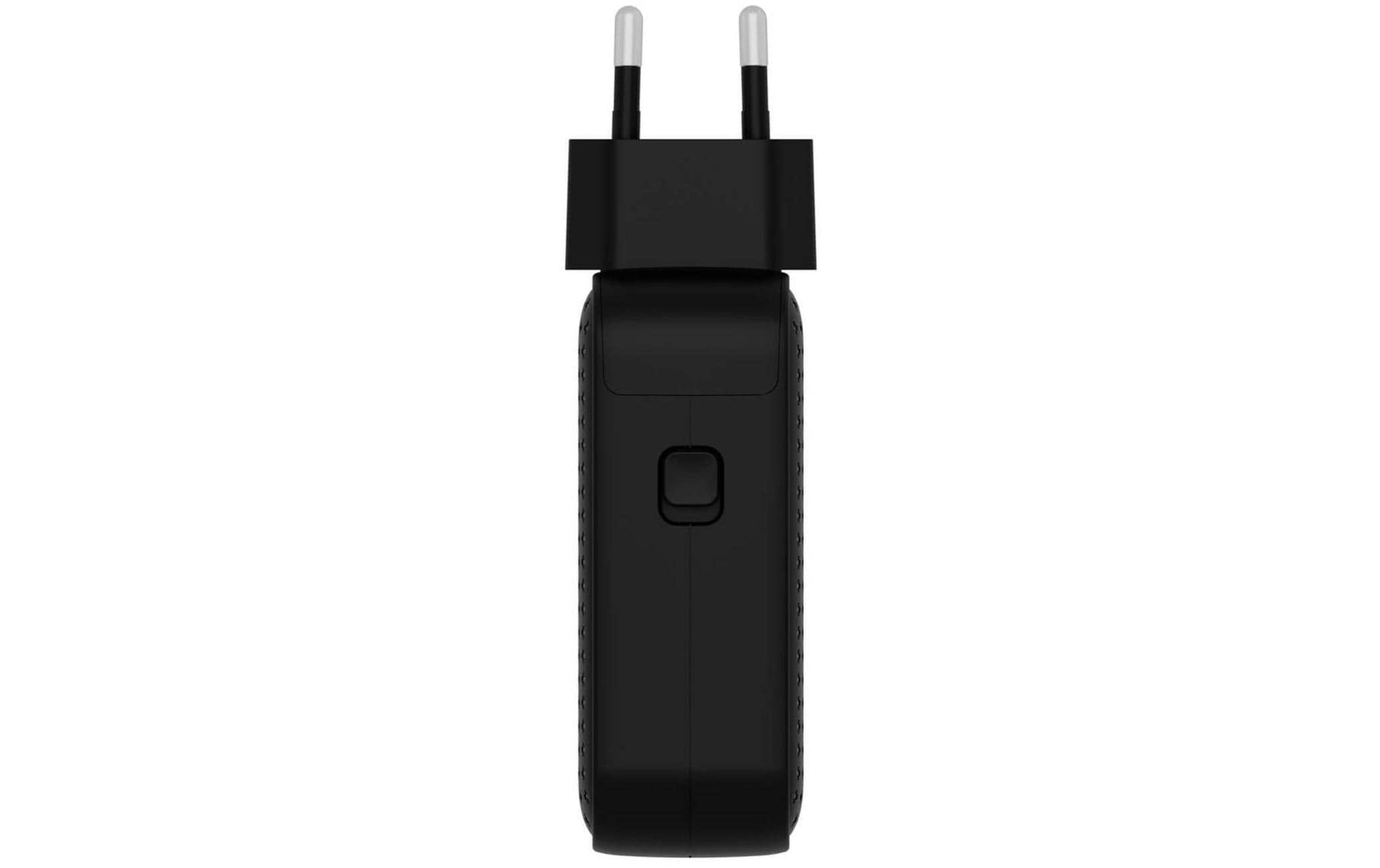 USB-Wandladegerät HyperJuice USB-C GaN 100 W SchwarzKompaktes GaN-Reiseladegerät mit 4 Anschlüssen