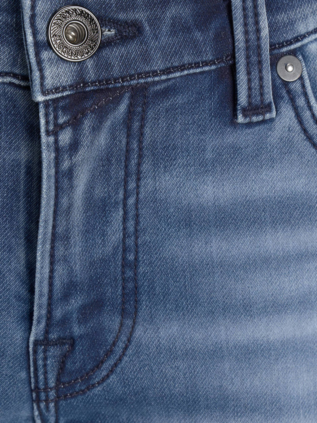 JACK & JONES regular fit jeans bermuda JJIRICK stonewashed