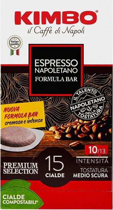Kimbo - Espresso Napoletano - Koffiebonen - 15 E.S.E. pods