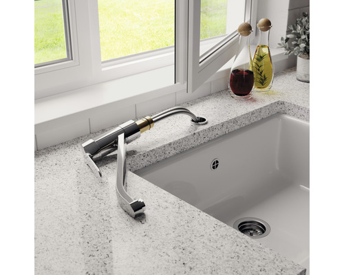 Ideal Standard keukenkraan CERAFLEX chroom BC132AA