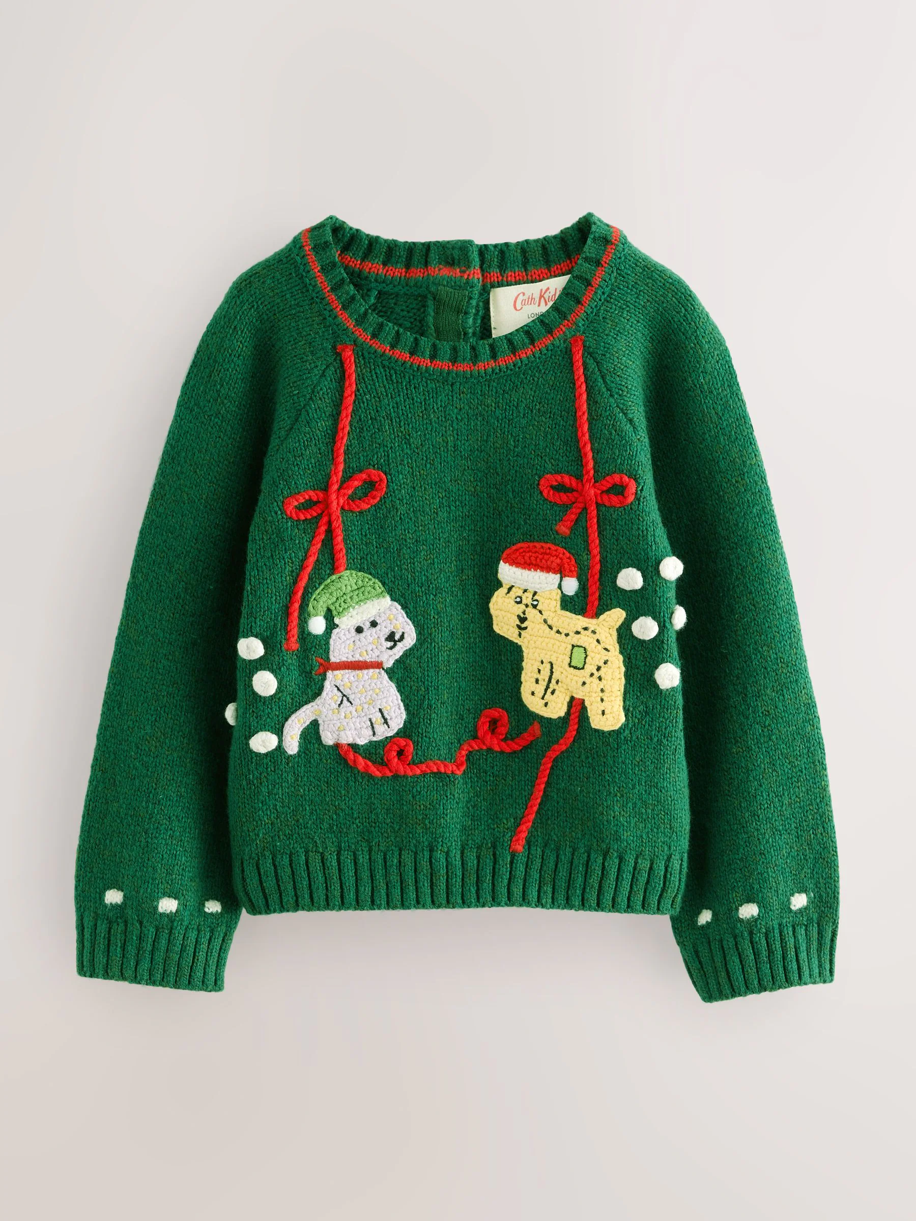 Groen - Cath Kidston kersttrui (3mnd-7jr)