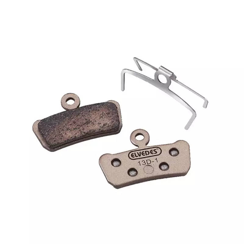 ELVEDES Paire de plaquettes de frein métaliques pour SRAM Guide / Avid XO Trail
