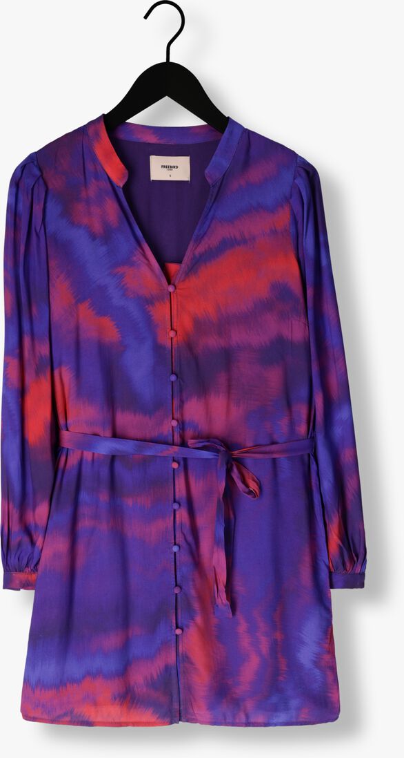 FREEBIRD paarse freebird mini jurk wv-cosmic-pes-23-3