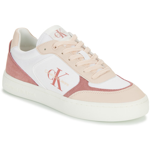 Calvin Klein Jeans - CLASSIC CUPSOLE LOW MIX ML BTW - Blanc / Rose