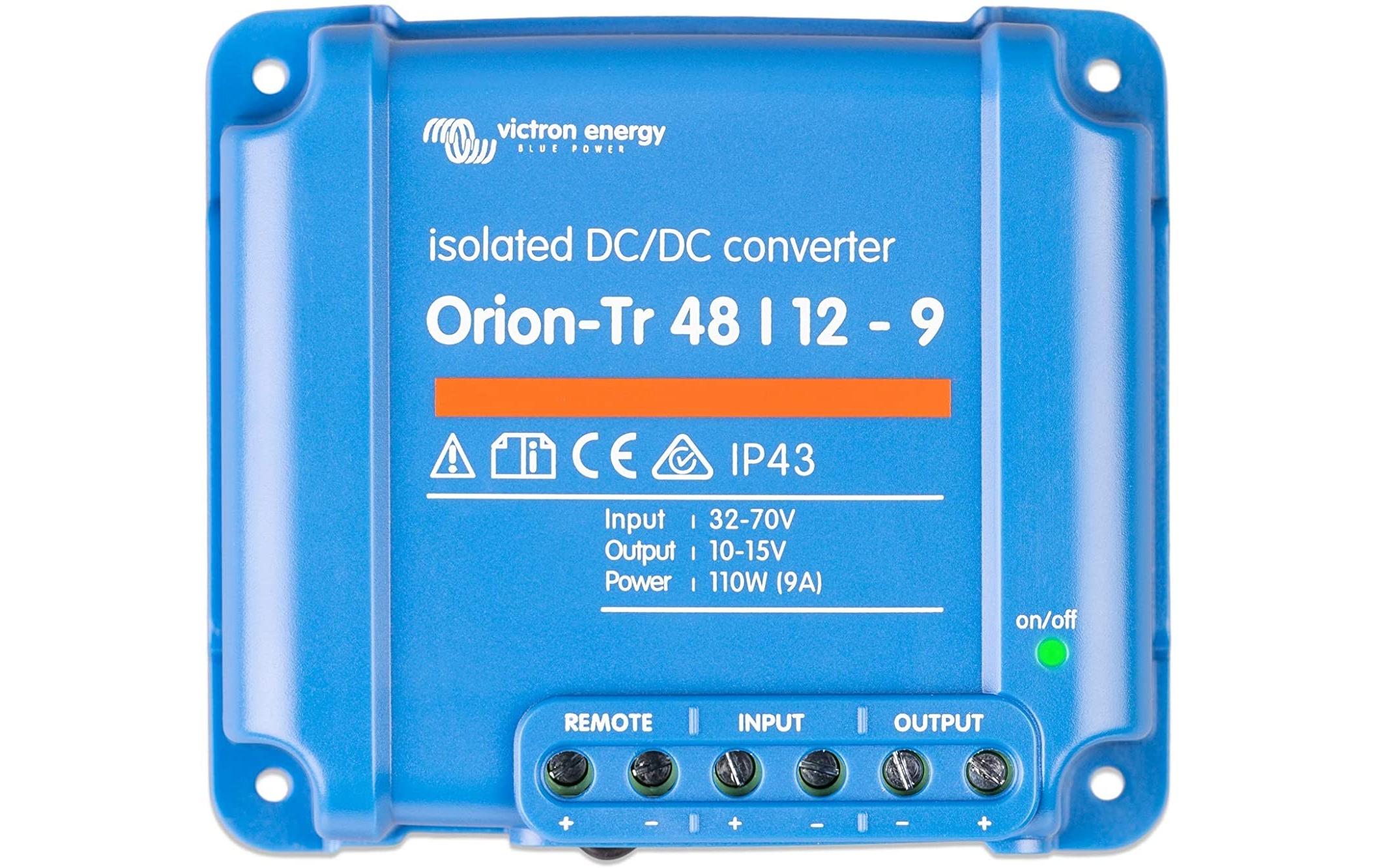 DC/DC Spannungs-Wandler Orion-Tr 48-12 V, 9A 110 WIP43 DC-DC Konverter, isoliert