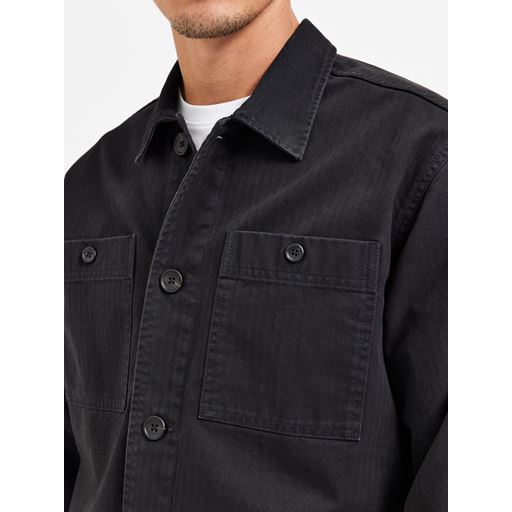Selected Homme Tony Overshirt, Sort, S
