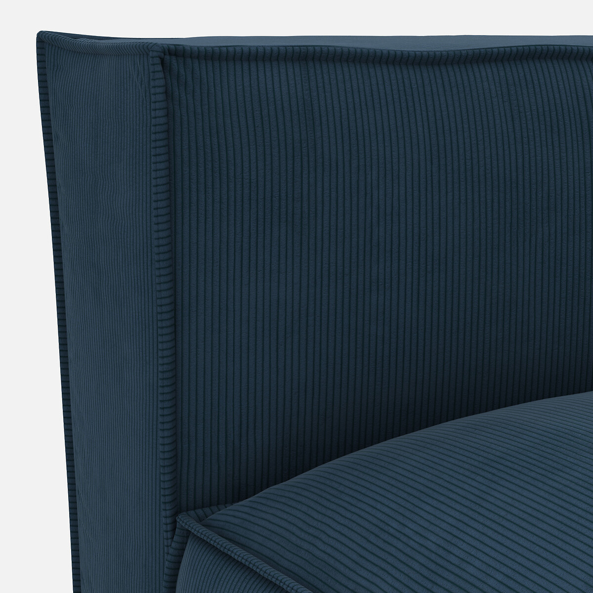 LA REDOUTE INTERIEURS<br>Sofá lounge, direito, veludo cotelê, Seven