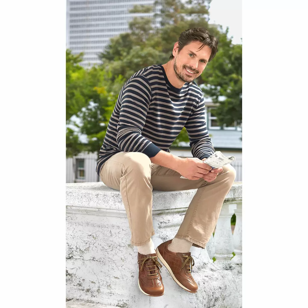 HERREN - Schnürschuh JOS braun