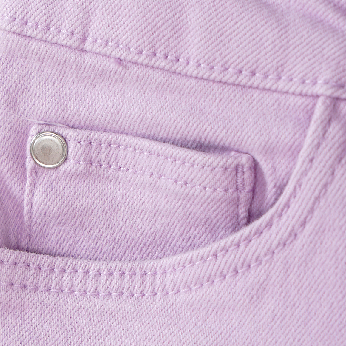 Yigga Mädchen Jeans-Shorts mit Fransen helllila