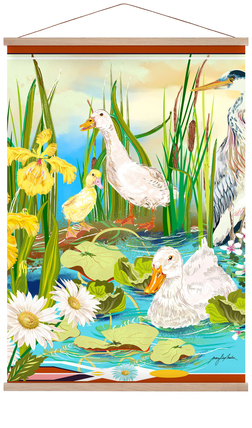 Art Deco Pekin Ducks von Marylène Madou