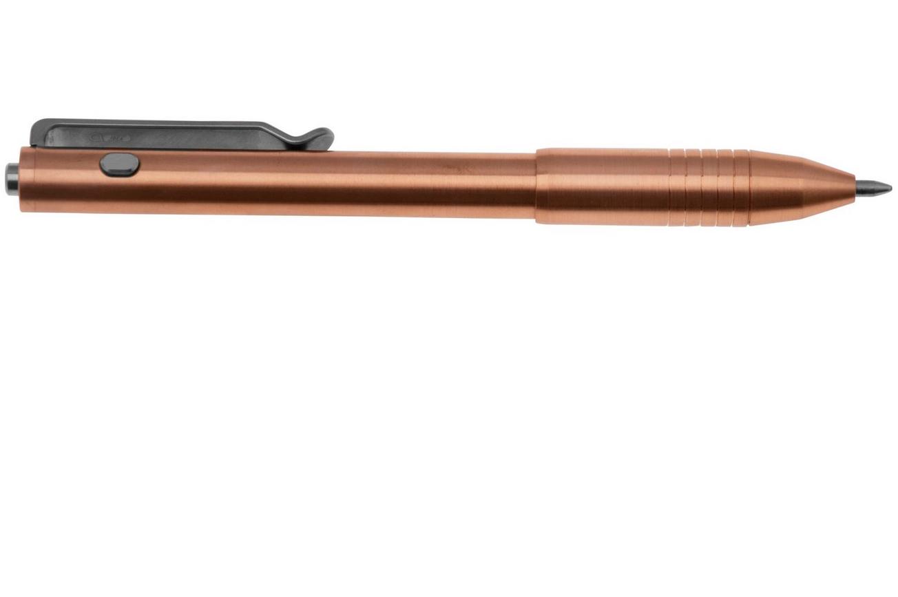 Big Idea Design Dual Side Click Pen DSC-CO Copper, auto adjusting everyday carry pen