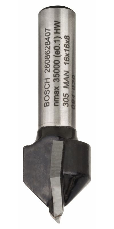 Bosch 2608628407 V-Groeffrees HM 16x16x8