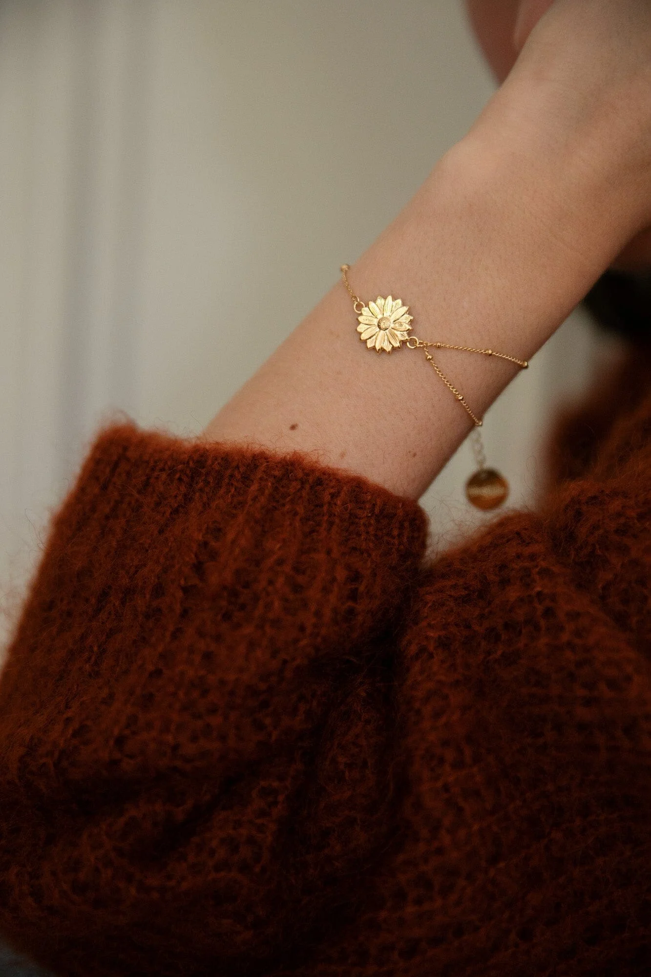 MAÏA - Bracelet fleur plaqué argent | Argent