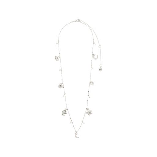 Pilgrim Prucence Recycled Halskæde, Silver Plated, 38 cm