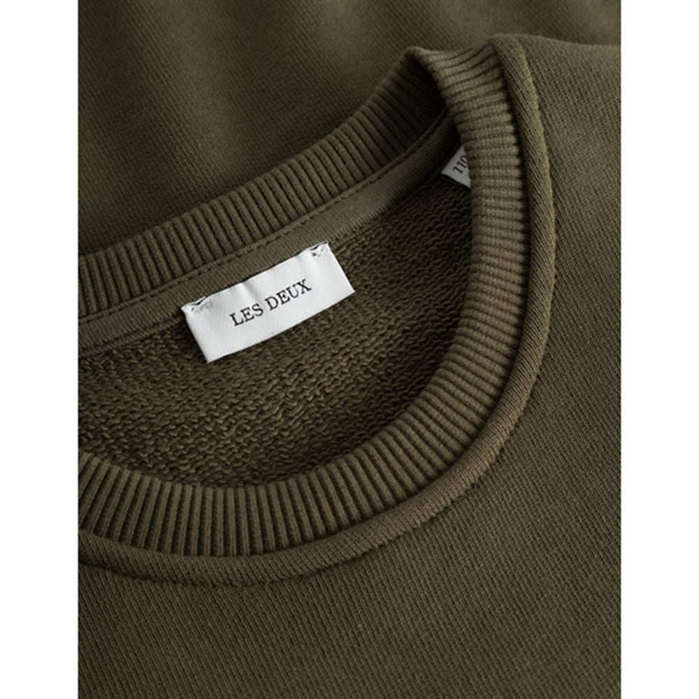 Olive Night/Ivory Globe Sweatshirt | Luksusbaby