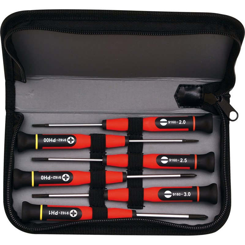Jeu de 6 tournevis micro Mob