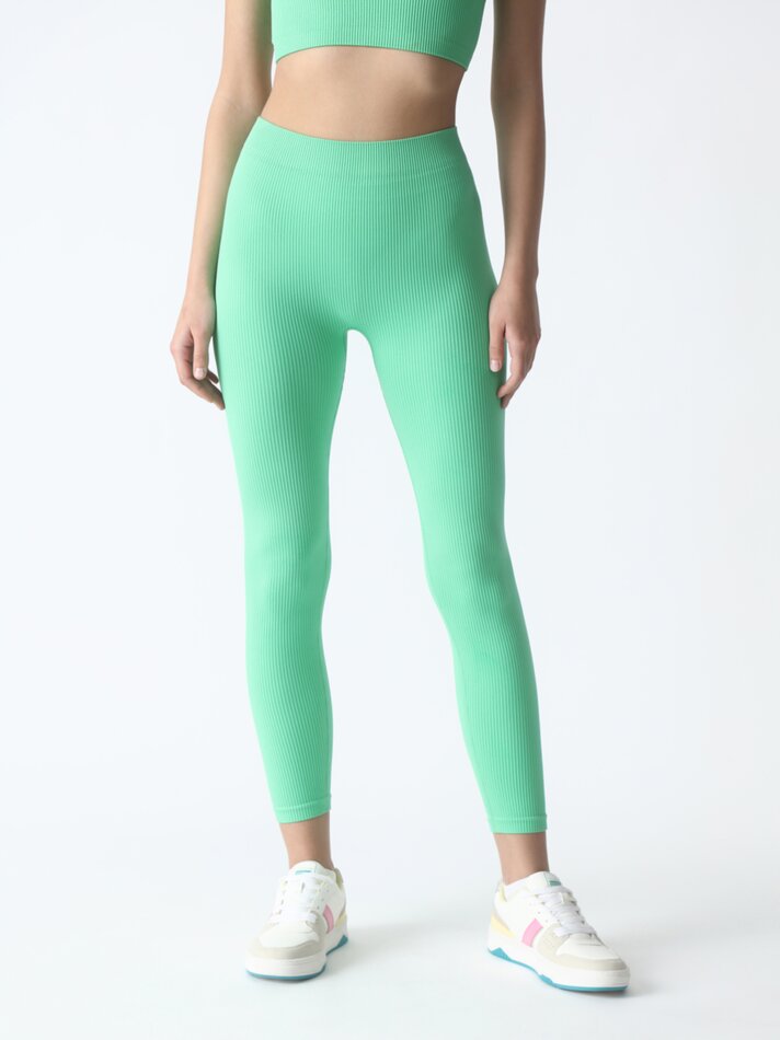Legging sem costura - Verde Fluorescente