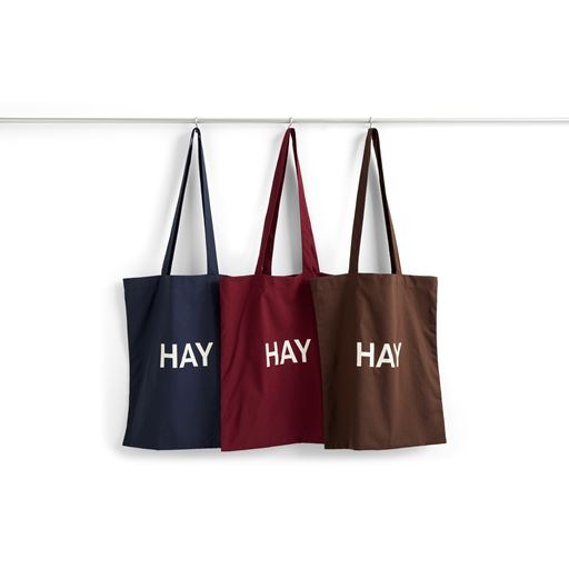 HAY Logo Tote Bag, Dark Brown
