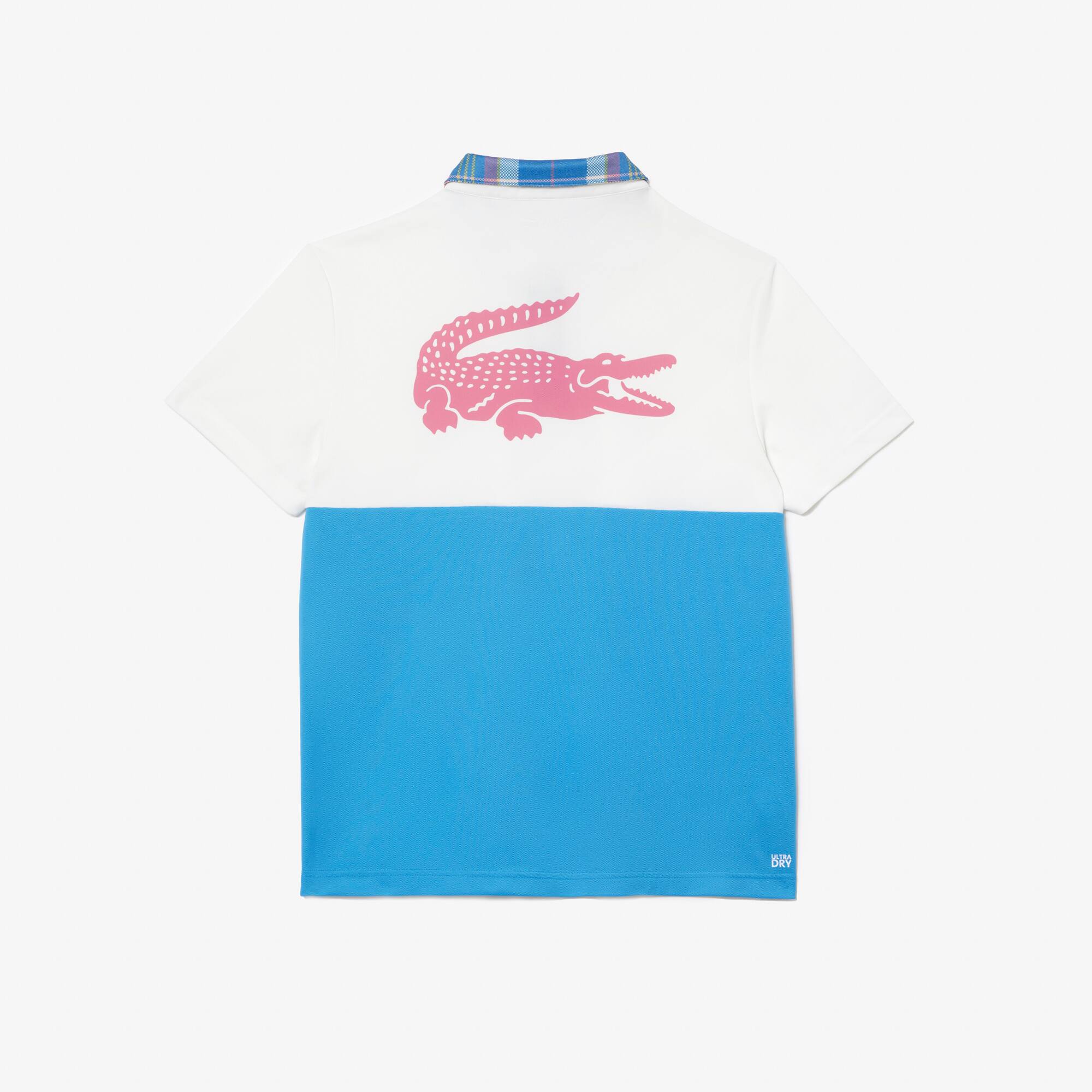 Herren LACOSTE TENNIS kurzärmeliges Hemd mit Colorblock Kurze Ärmel - Weiss - Lacoste - Herren