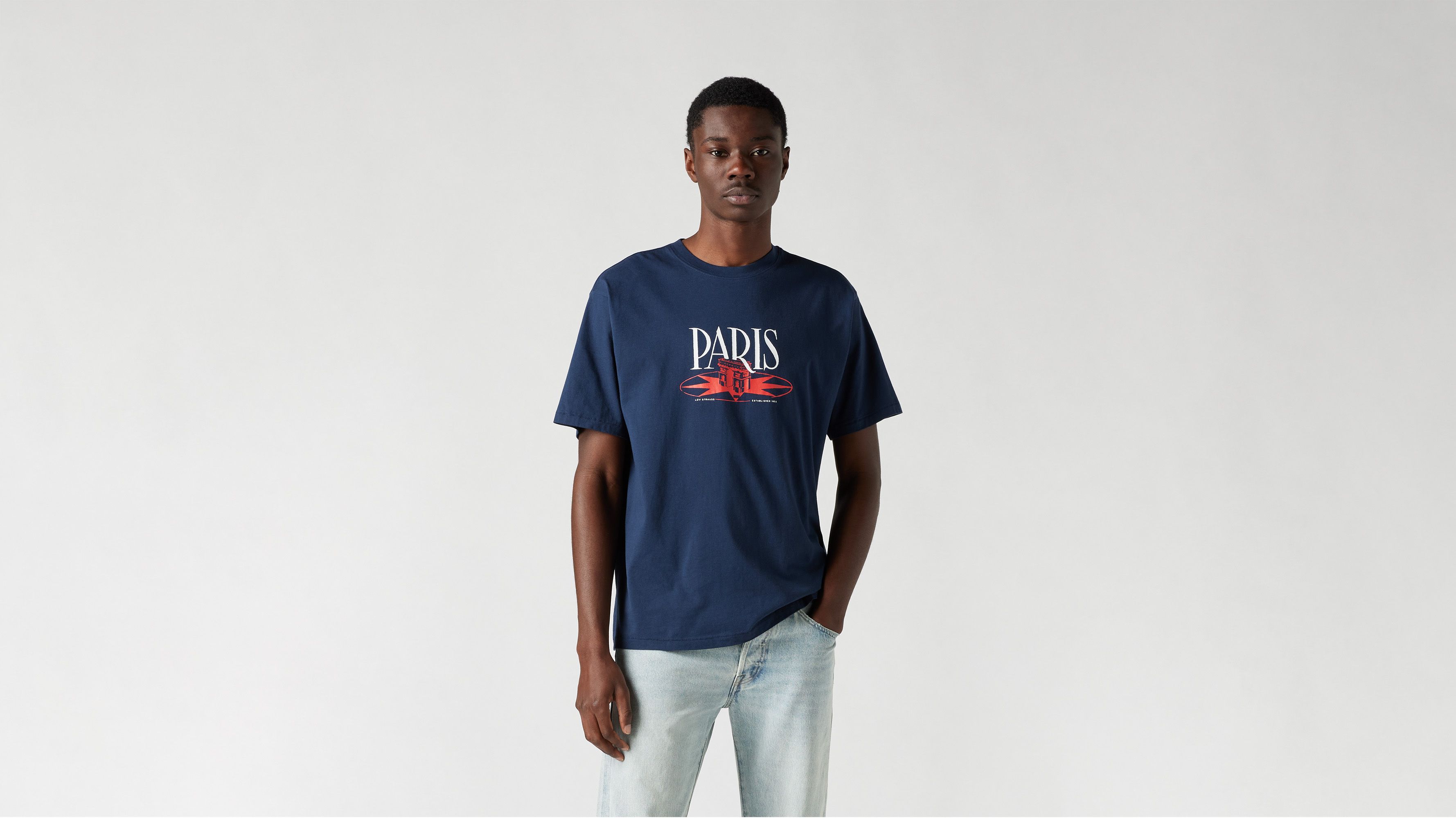 Levi's® Red Tab™ T-shirt vintage - Vintage Tee 02 Navy Blazer Jersey - Bleu