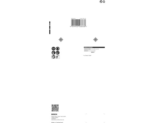 Schuurvel voor Bosch excenterschuurmachines, 115x230 mm, korrel 80/120/180, ongeperforeerd, 10 stuks