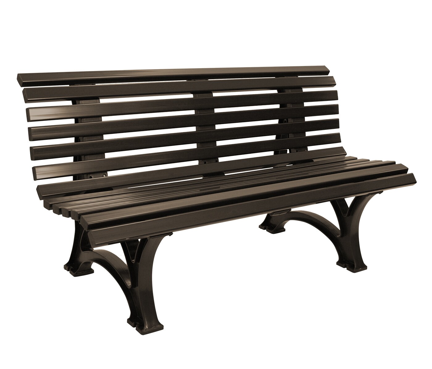 gartenmoebel-einkauf Bank HELGOLAND 3-sitzer, Kunststoff braun