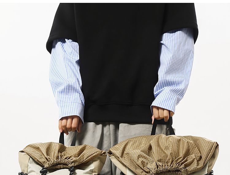 Hikuozy - Nylon rugzak met trekkoordpaneel