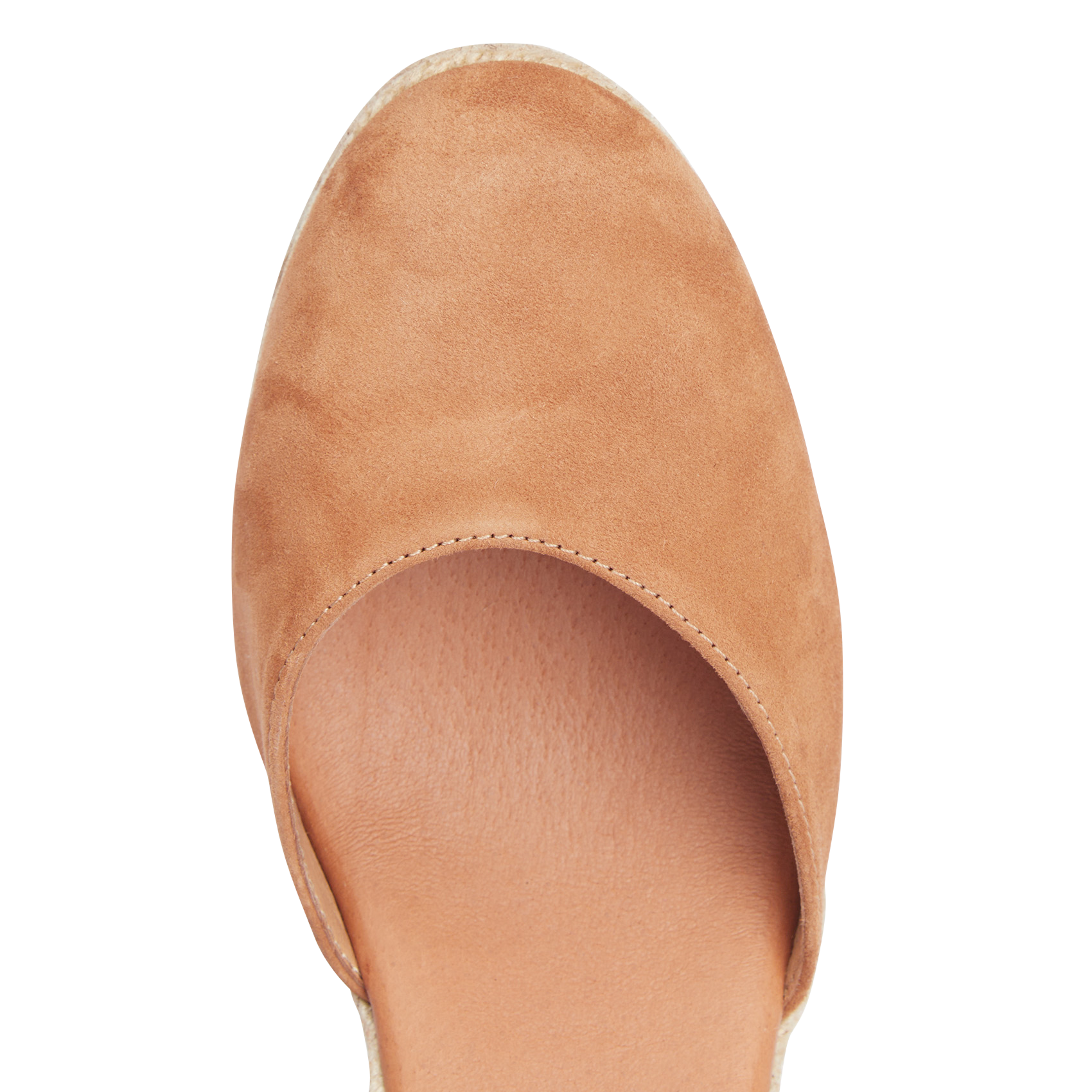 ESTRELLA - Sandales espadrilles compensées en cuir| Marron