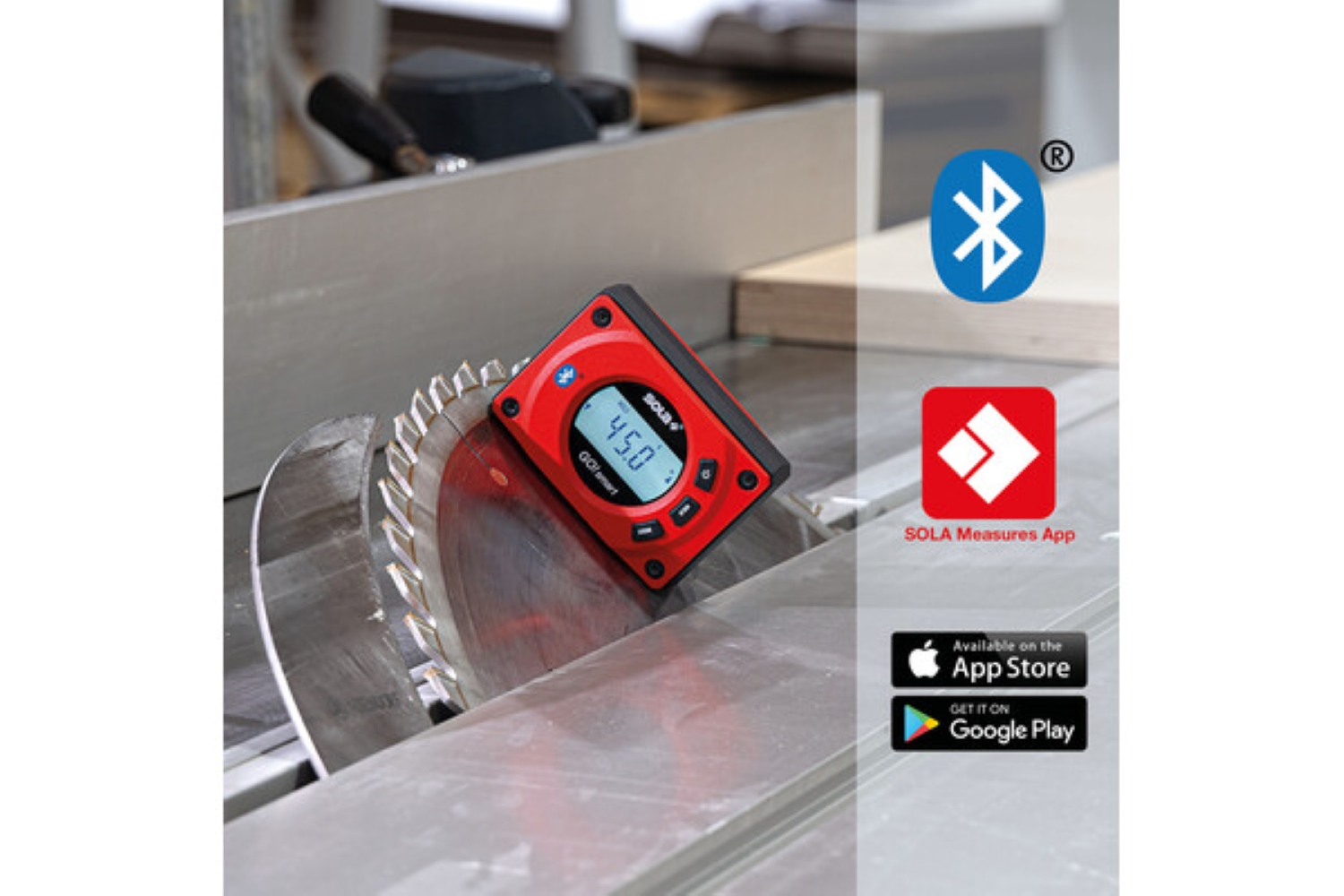 Sola GO! Smart digitale zakwaterpas - Bluetooth® - 80 mm