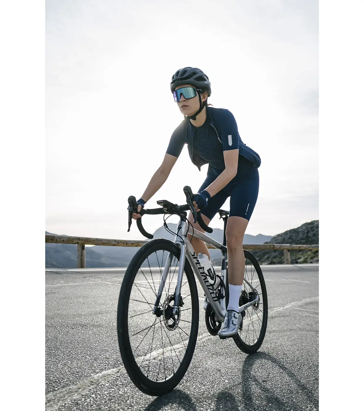 Q36.5 L1 Pinstripe PRO Fietsshirt Korte Mouwen Blauw Dames
