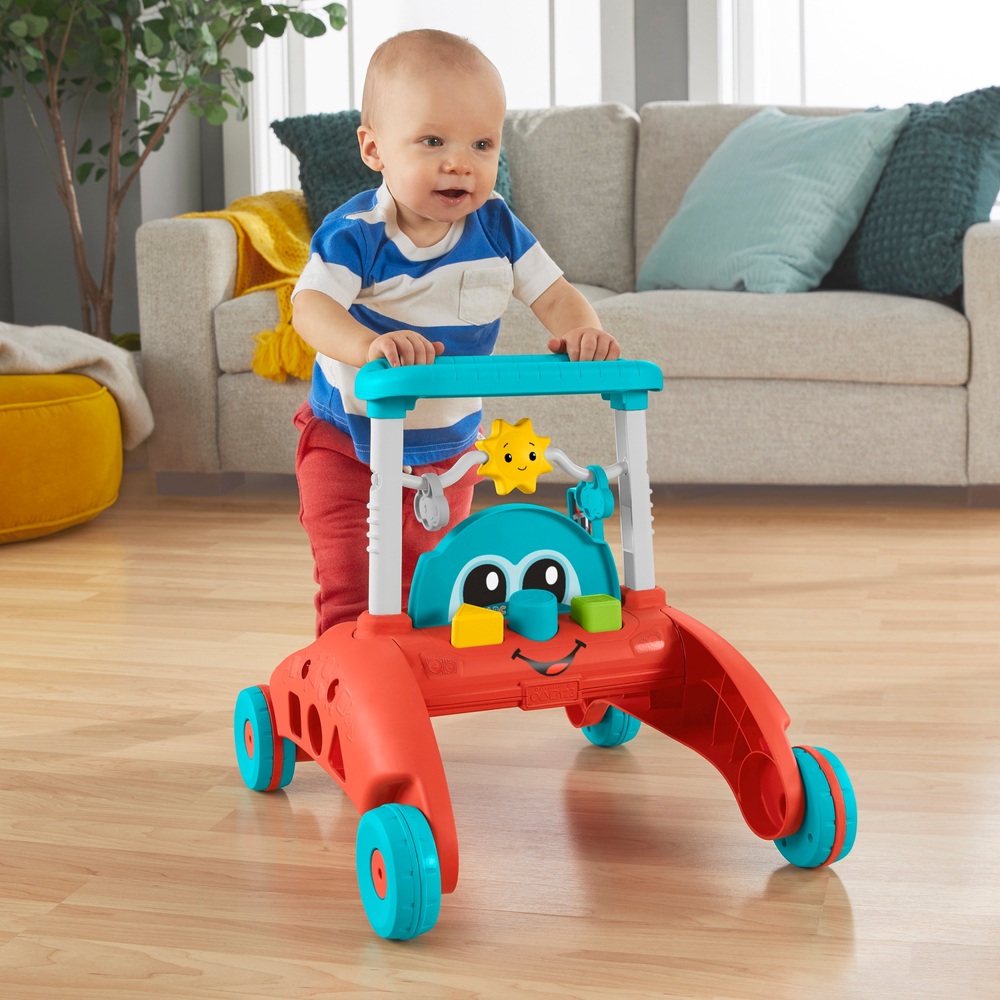 Fisher-Price 2-seitiger Lauflernwagen mit gleichmäßiger Geschwindigkeit, über 100 Liedern, Geräuschen und Sätzen